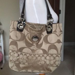 Coach large bucket style bag
